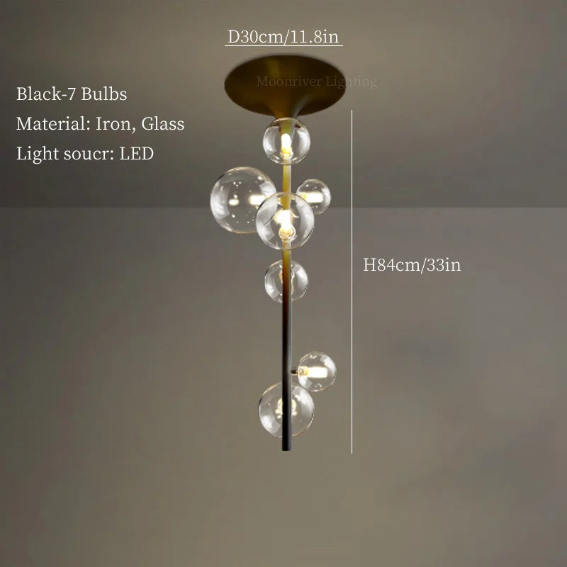 lustre moderne à led design créatif pour intérieur élégant