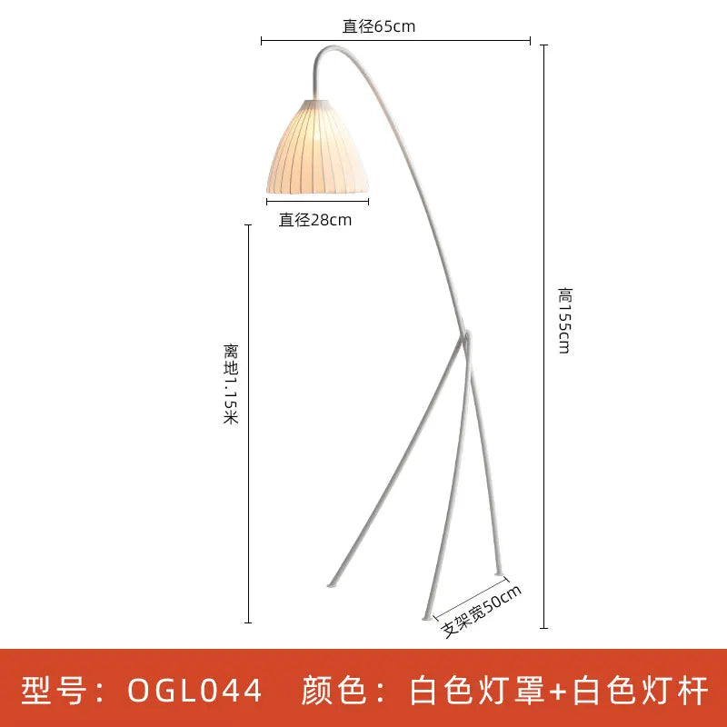 lampe à poser moderne minimaliste en fer et tissu