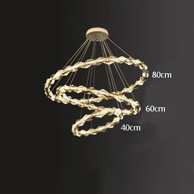 lustre moderne en cristal pour ambiance élégante et minimaliste