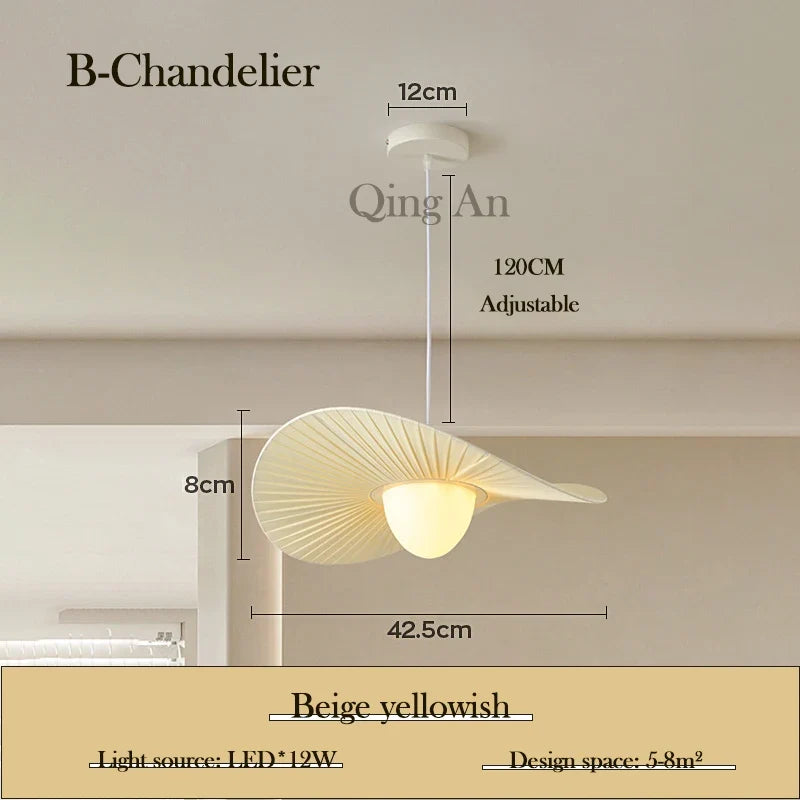 lustre en tissu moderne minimaliste pour intérieur élégant
