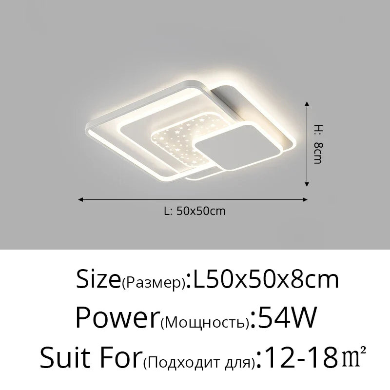 lampe de salon moderne ultra-mince led protection des yeux