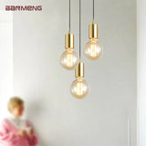 Nordique E27 led lumières or lustres modernes pour chambre cuisine salon loft lampe suspendue étude décoration de la maison luminaire