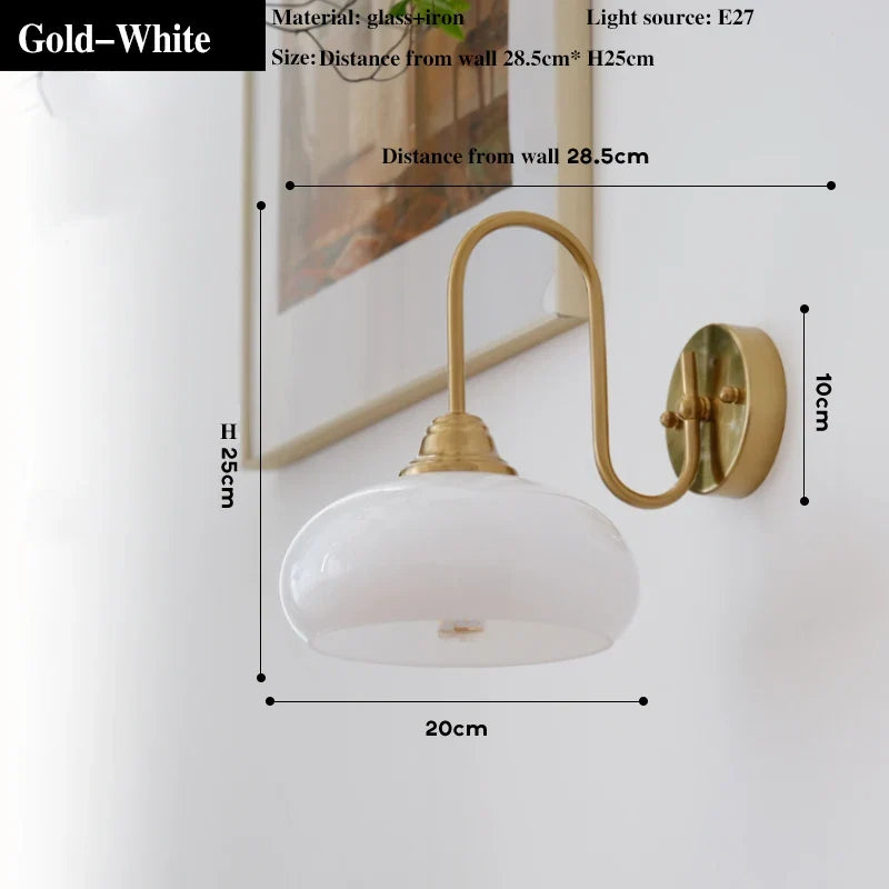 2024 Bauhaus Medieval Modern French Bedroom, Study Room, Living Room Chandelier Designer Nordic Retro Wall Lamp