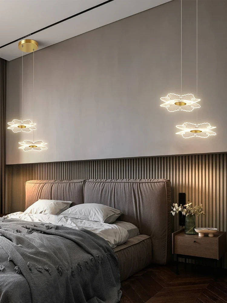suspension led design en forme de s pour décoration intérieure élégante