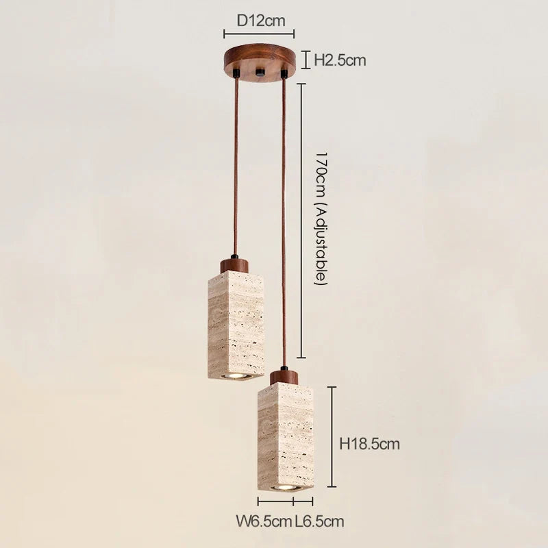 ensemble de 3 suspensions wabi sabi naturelles led