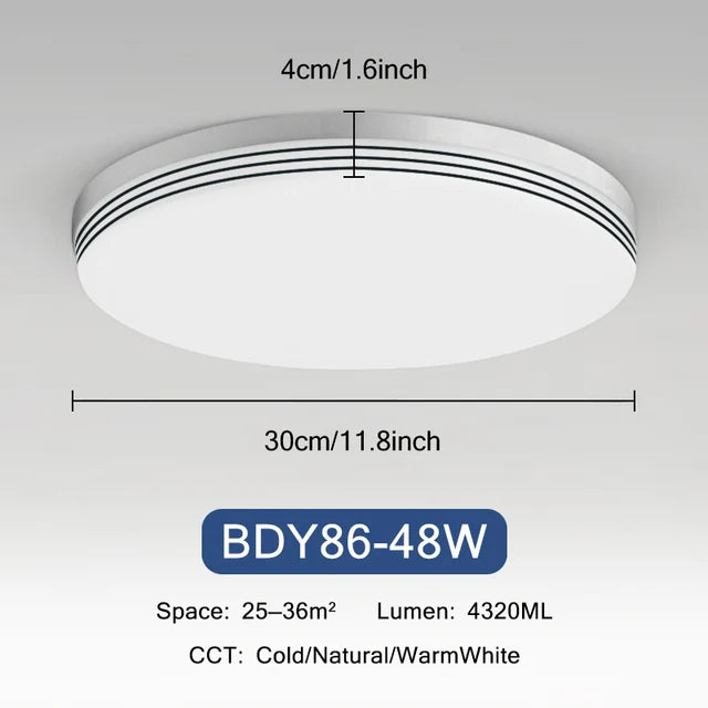 plafonnier rond ultra-mince led moderne pour éclairage intérieur