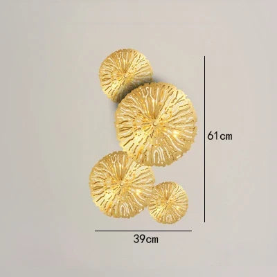 applique murale led dorée design moderne pour décoration intérieure