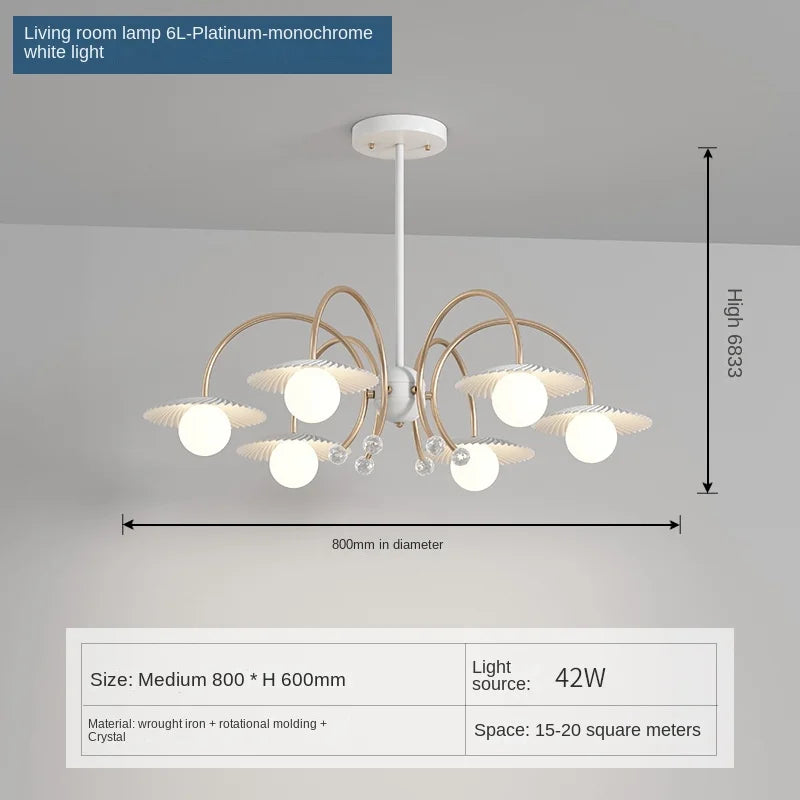 lustre moderne en verre pour décoration intérieure créative et artistique