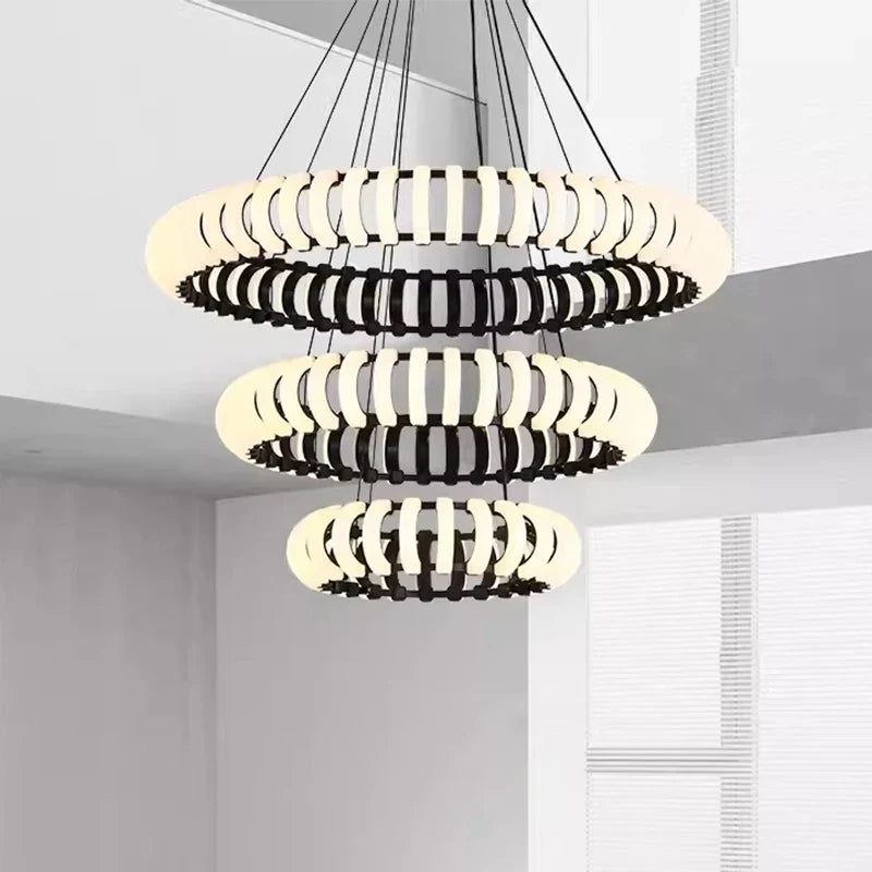 lampe pendante design moderne led ronde nordique pour décor atmosphérique