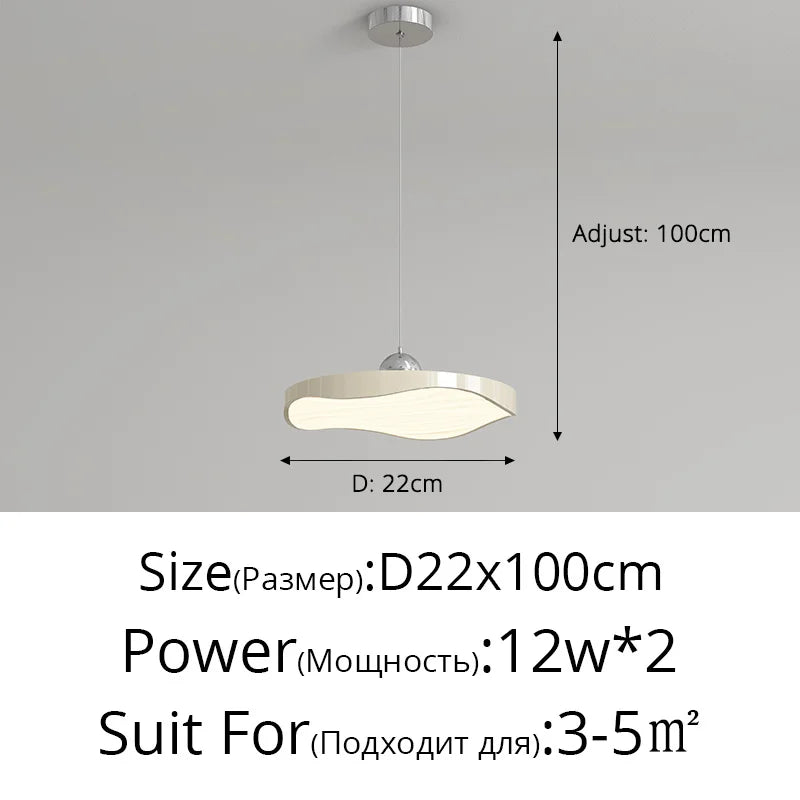 lustre rond moderne minimaliste protection des yeux