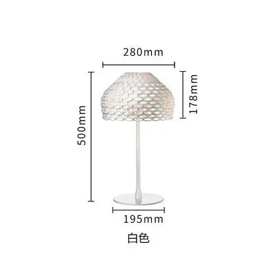 Italy Design Table Lamps Modern Hollow Lampshade Desk Light for Bedroom Living Room
