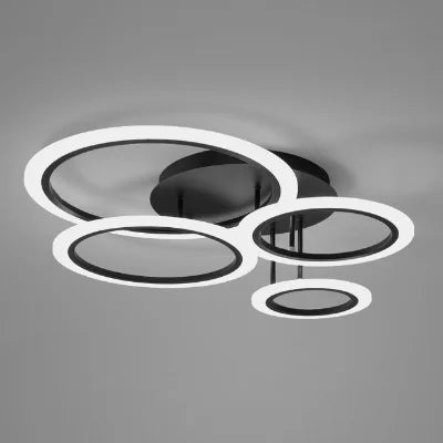 lustre à anneau moderne pour éclairage intérieur décoratif