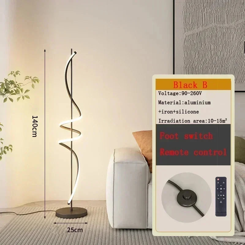 Lampadaire LED moderne décoration de la maison lumière 140 cm ligne luminaire canapé coin chambre salon salle d'étude éclairage intérieur Lustre