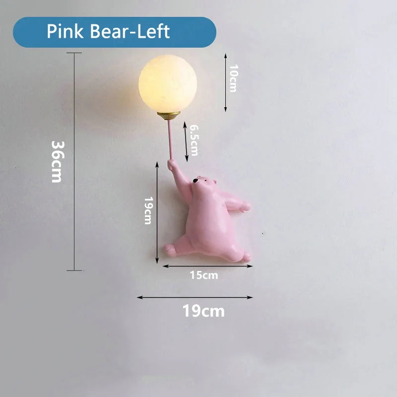 Applique murale 3d dessin animé pour fille décoration chevet
