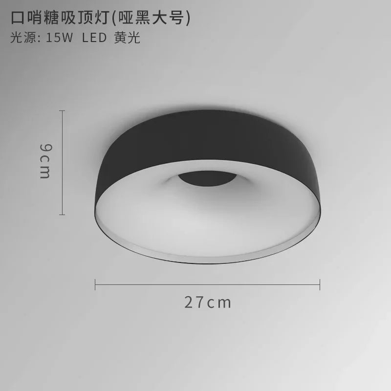 plafonnier nordique led pour éclairage intérieur moderne