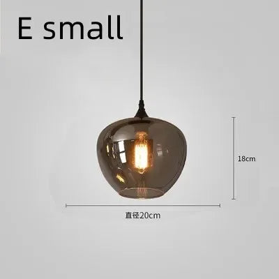 suspension à led en verre design pour décoration intérieure moderne