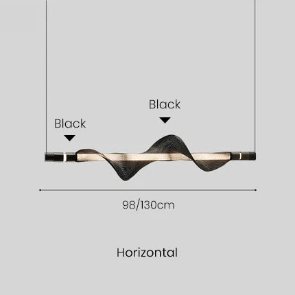 suspension design nordique tube lumineux pour intérieur décoratif