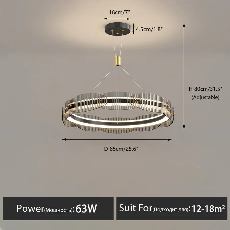 lustre moderne design pour salon et restaurant suspension