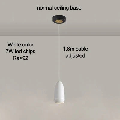 suspension led minimaliste avec gradation tactile et irc élevé