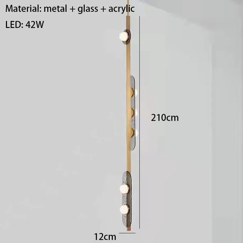 lustre led 	 style art déco suspension en verre