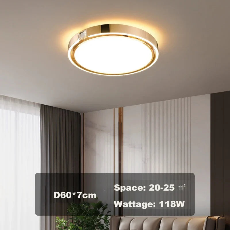 Plafonnier LED en diamant au design nordique haut de gamme