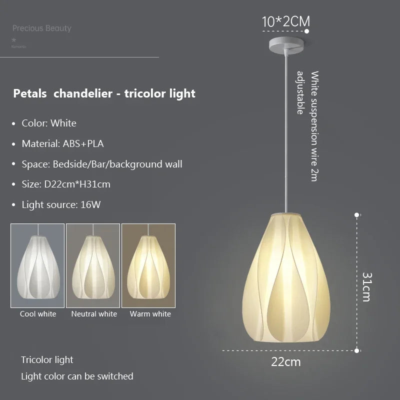 suspension Nordique 3D lumières Art créatif pour salon salle à manger maison cuisine île décor