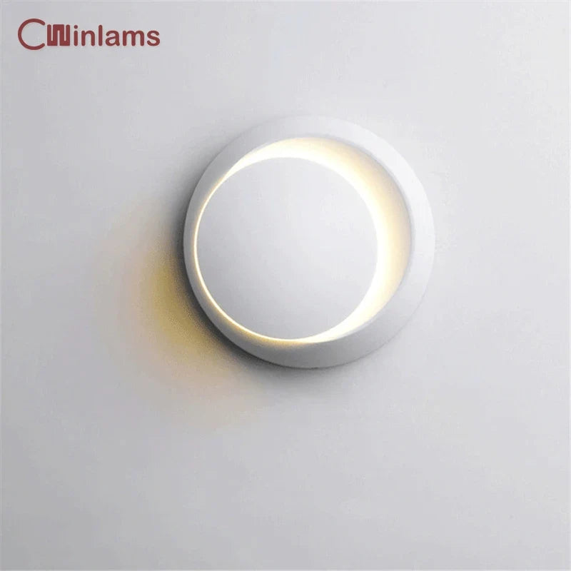 applique murale ronde rotative à led pour intérieur moderne