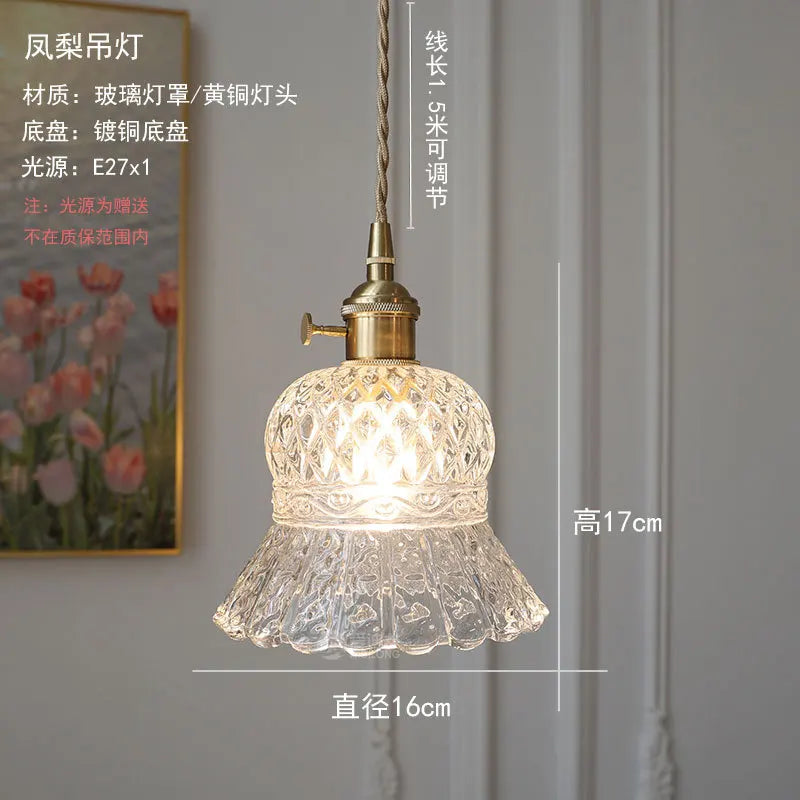 suspension en verre au design nordique moderne pour intérieur élégant