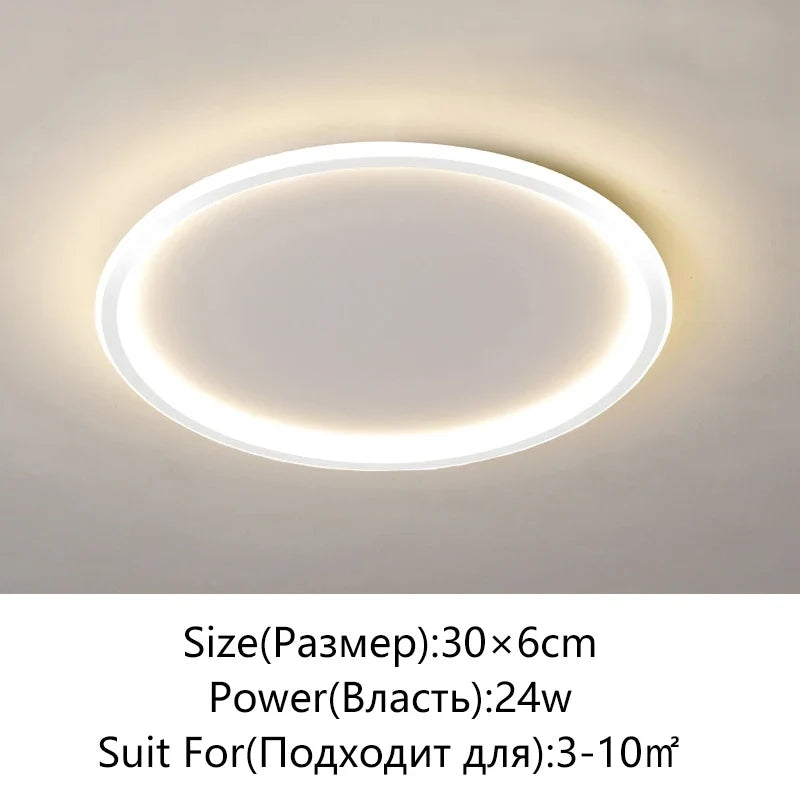 plafonnier led moderne simple variable ronde ou carrée