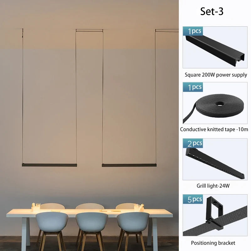 lampe led en tissu tricoté bande lumineuse pour loft