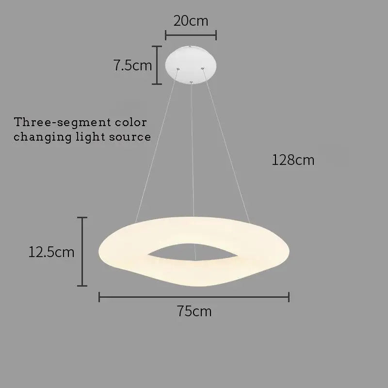 lustre moderne nordique nuage led décoration suspendue