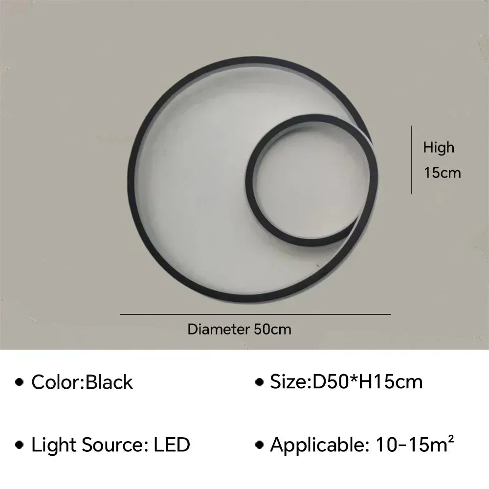 lustre moderne à leds pour décoration intérieure élégante