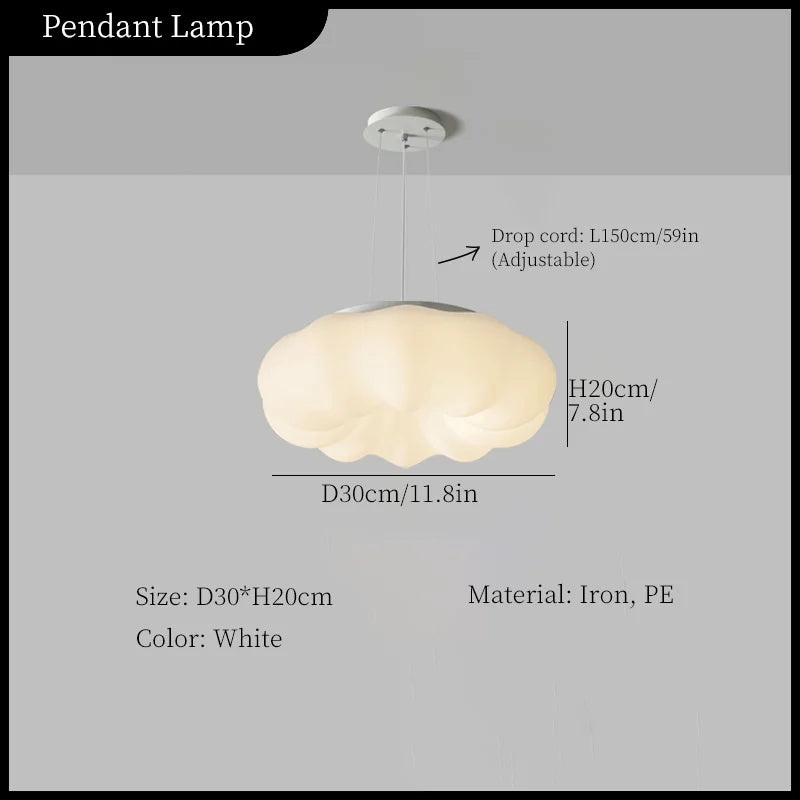 lustre moderne en forme de nuage pour décoration intérieure