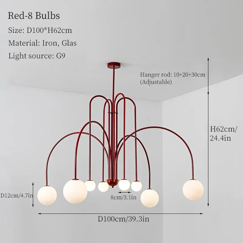 suspension led style italien pour décoration moderne et élégante