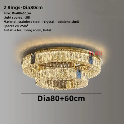 plafonnier led rond design nordique en acier inoxydable 	 modèle