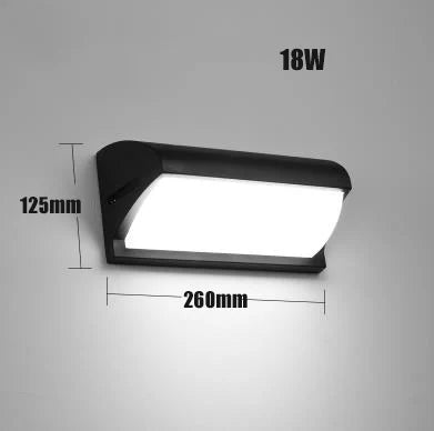 applique murale led aluminium étanche pour extérieur et jardin