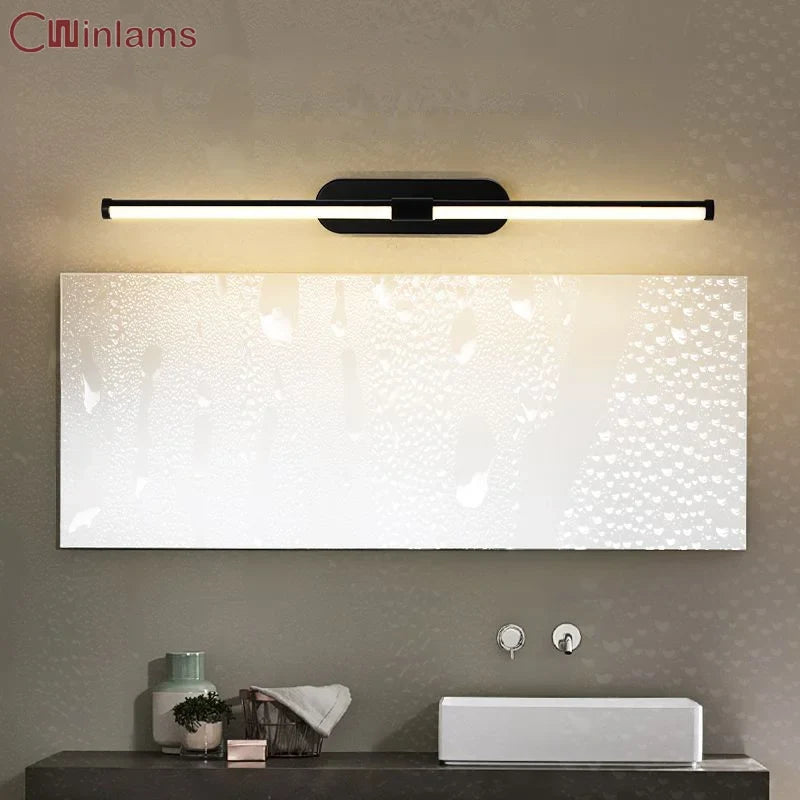 miroir cosmétique antibuée étanche avec éclairage led moderne