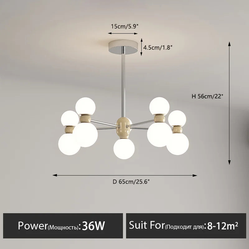 lustre suspendu dimmable pour décoration intérieure moderne