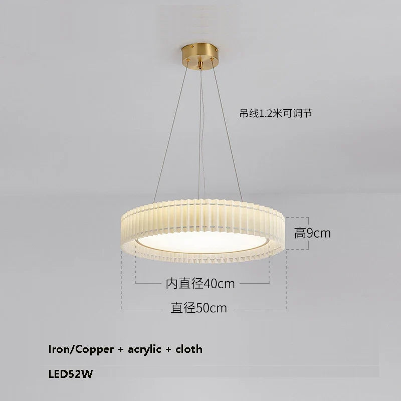 lustre led nordique à intensité variable pour décoration intérieure
