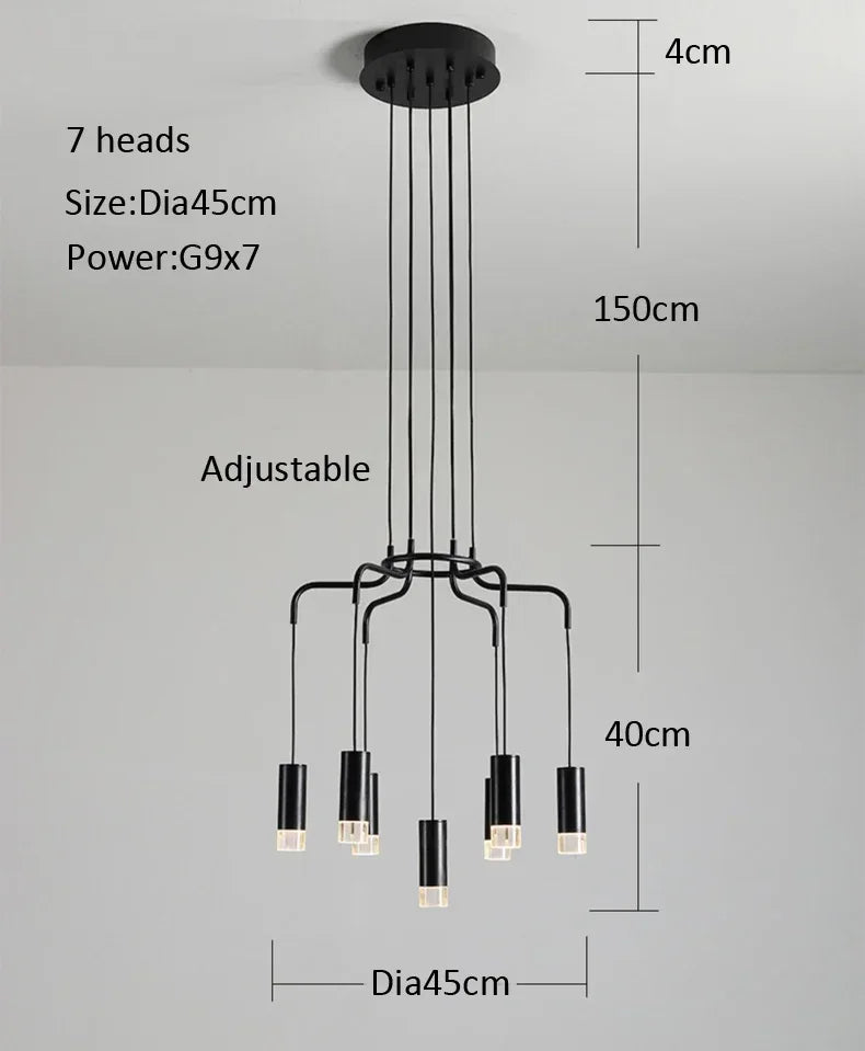 plafonnier moderne créatif à LED pour décoration intérieure