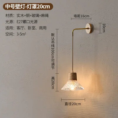 lustre nordique japonais trois têtes style bûche pour intérieur créatif
