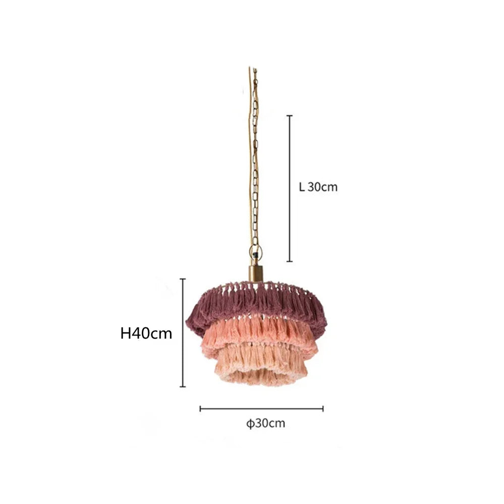 lustre bohème vintage tissé créatif pour intérieur élégant