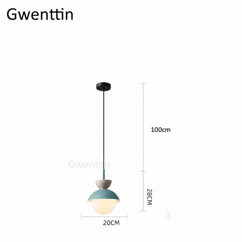 suspension en verre moderne pour décoration intérieure élégante