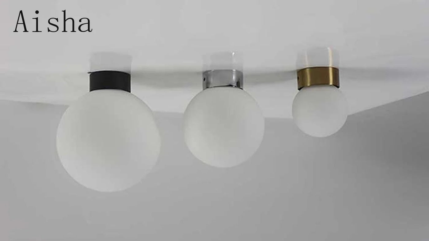 plafonnier postmoderne en verre pour décoration intérieure élégante