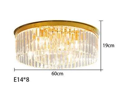 lustre en cristal suspendu pour éclairage intérieur design élégant