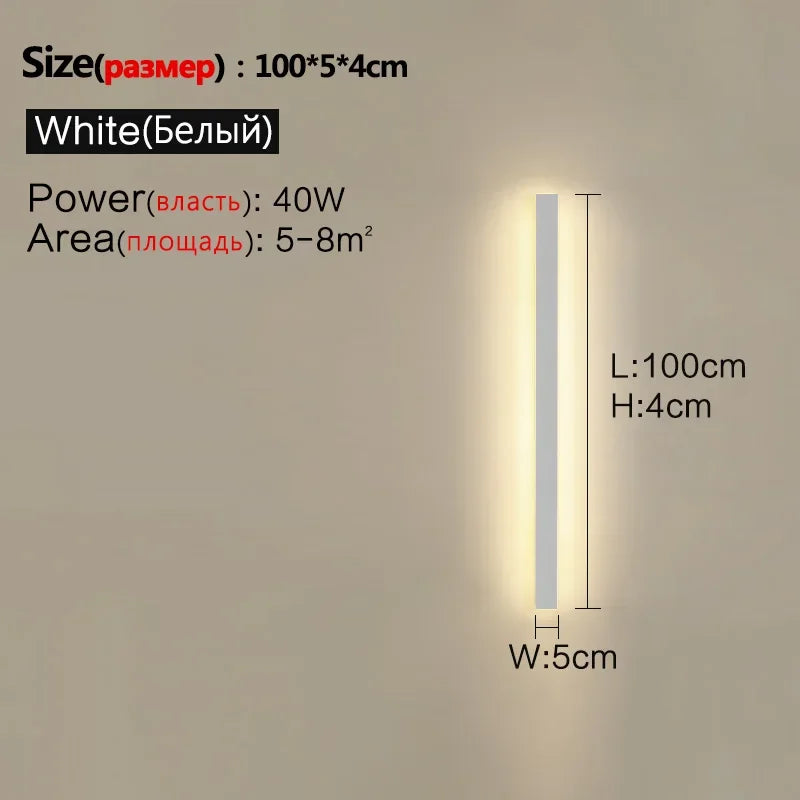 applique murale extérieure à led étanche pour éclairage décoratif