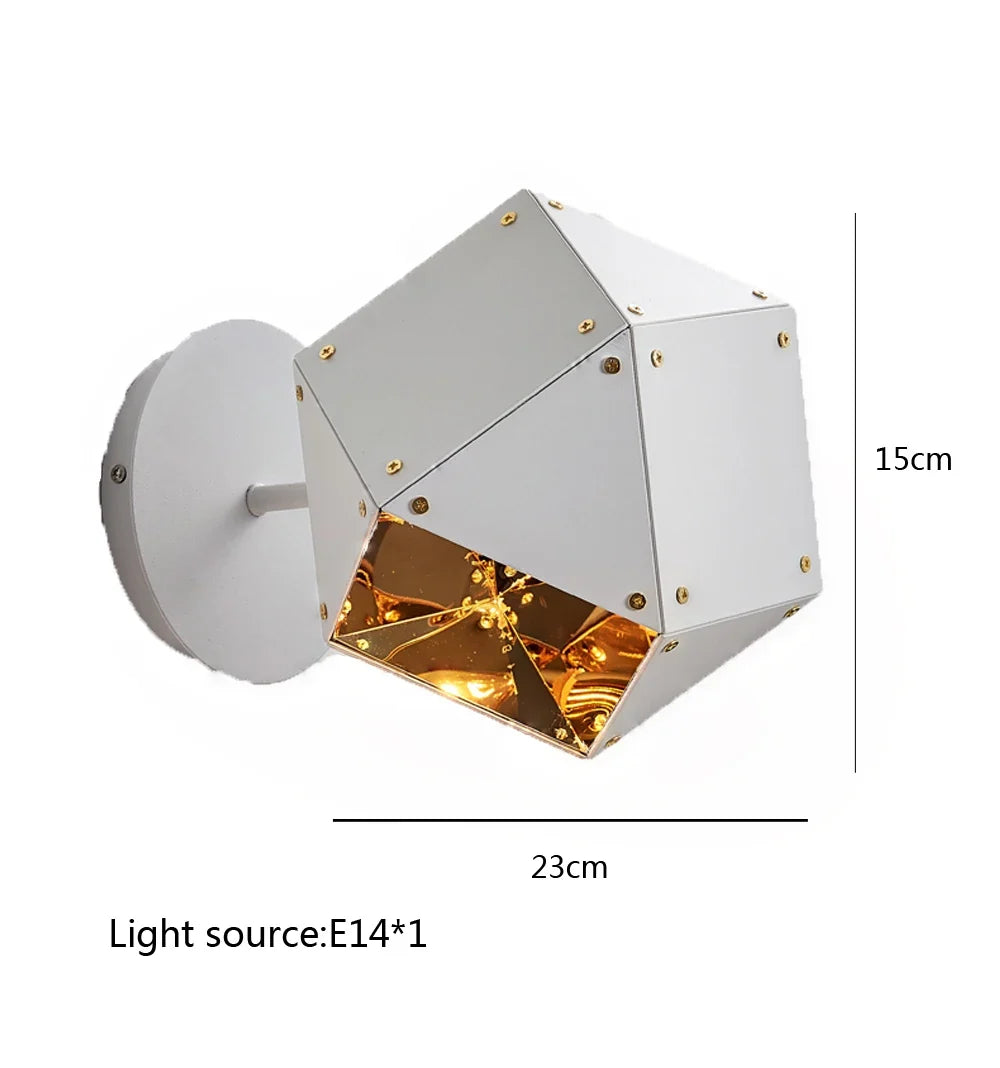 suspension led cube art déco style assorti 	 saison