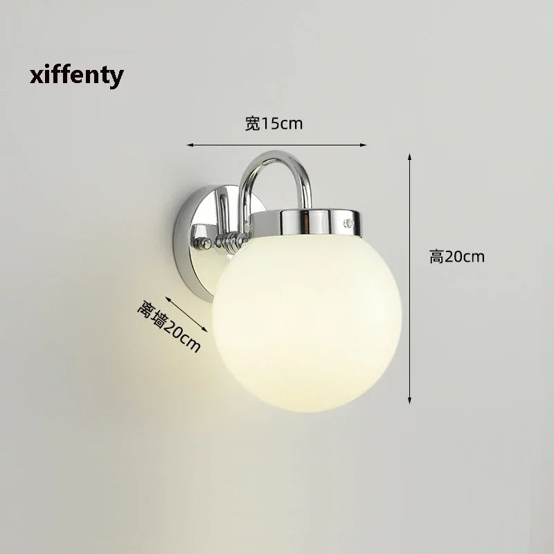 applique murale led en verre pour intérieur moderne
