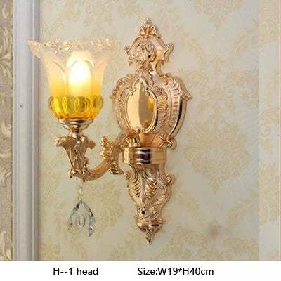 applique murale en verre coloré avec lumières led modernes