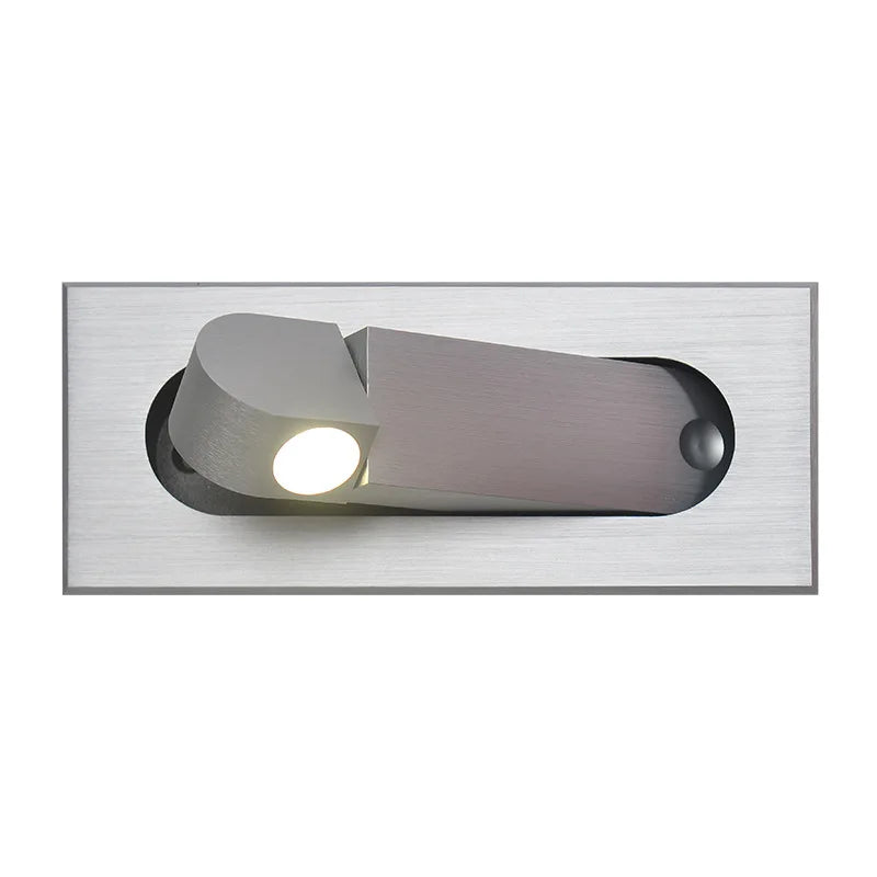 3W Embedded LED Wall Lamp 350 Rotation Adjustable Bedside Hotel Headboard Reading Light Bedroom Foldable Decor Sconce AC85-265V